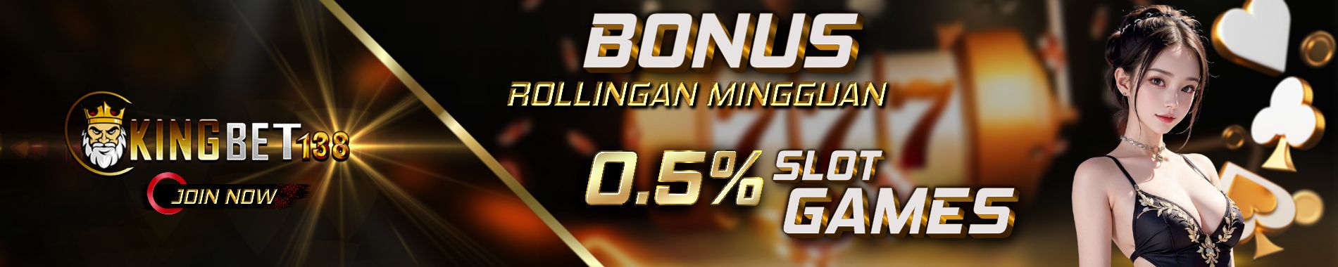 BONUS ROLLINGAN SLOT GACOR KINGBET138