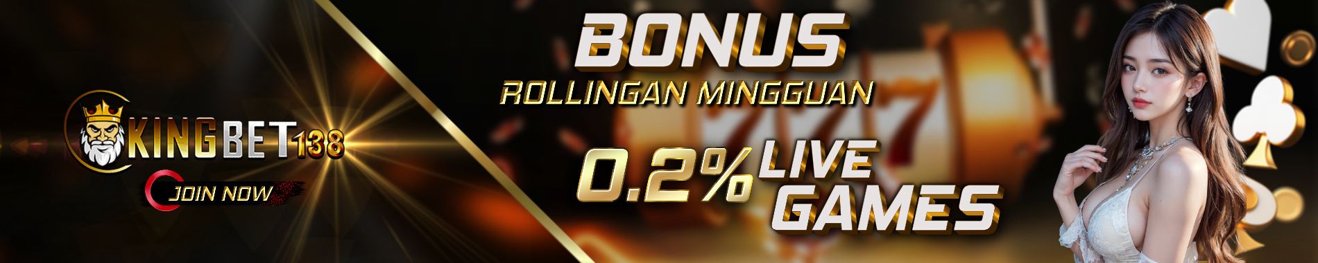 BONUS ROLLINGAN SPORTSBOOK DAN LIVE KASINO KINGBET138